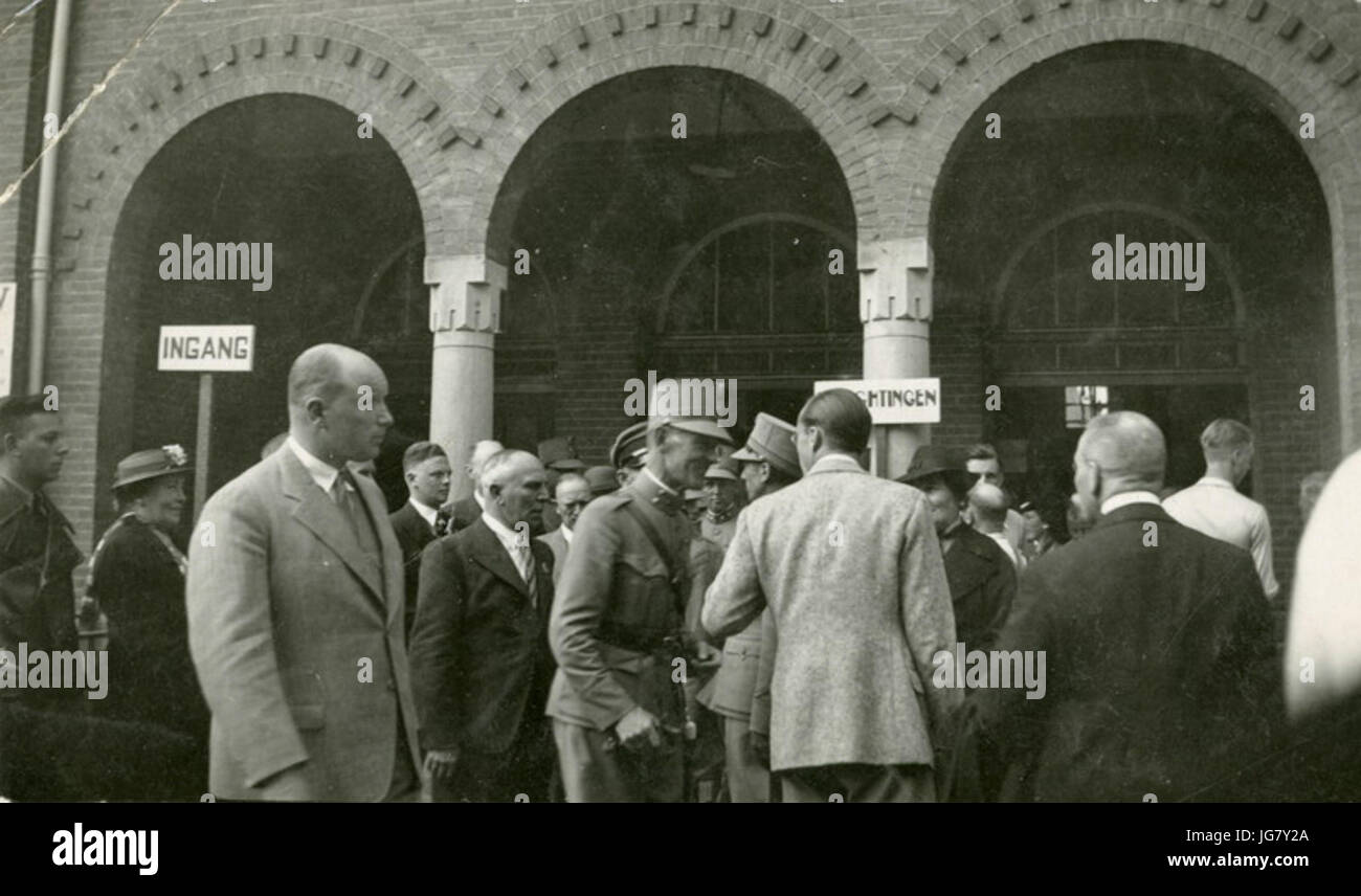 Uit een foto-album rencontré visuels van de Tweede Nationale Sportdagen dans Den Ha - F42574 - KNBLO Banque D'Images