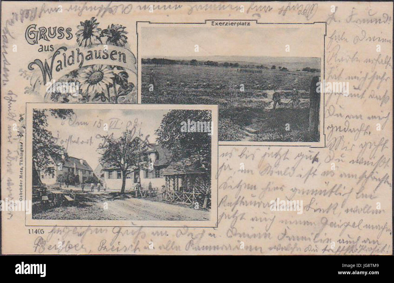 Waldhausen bei Zürich - Hof und Exerzierplatz Banque D'Images