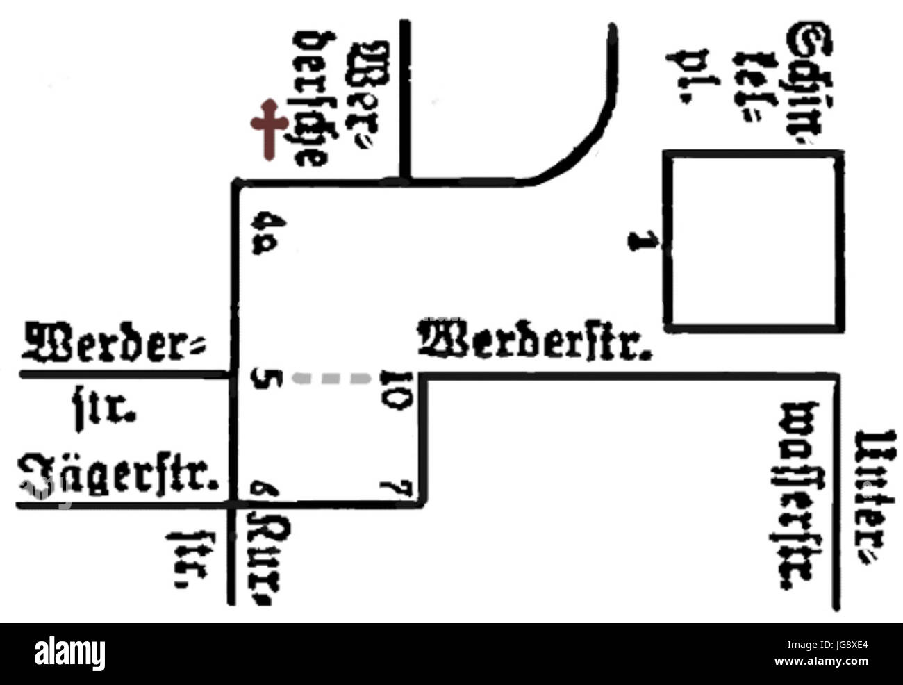 Werderscher Markt - Straßenbild nach BAB 1933 Banque D'Images