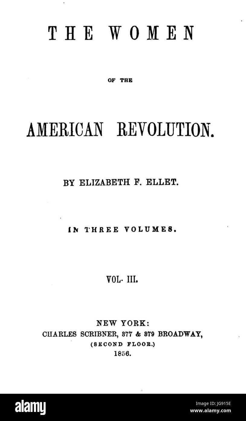 Les femmes de la Révolution américaine 1856 Banque D'Images