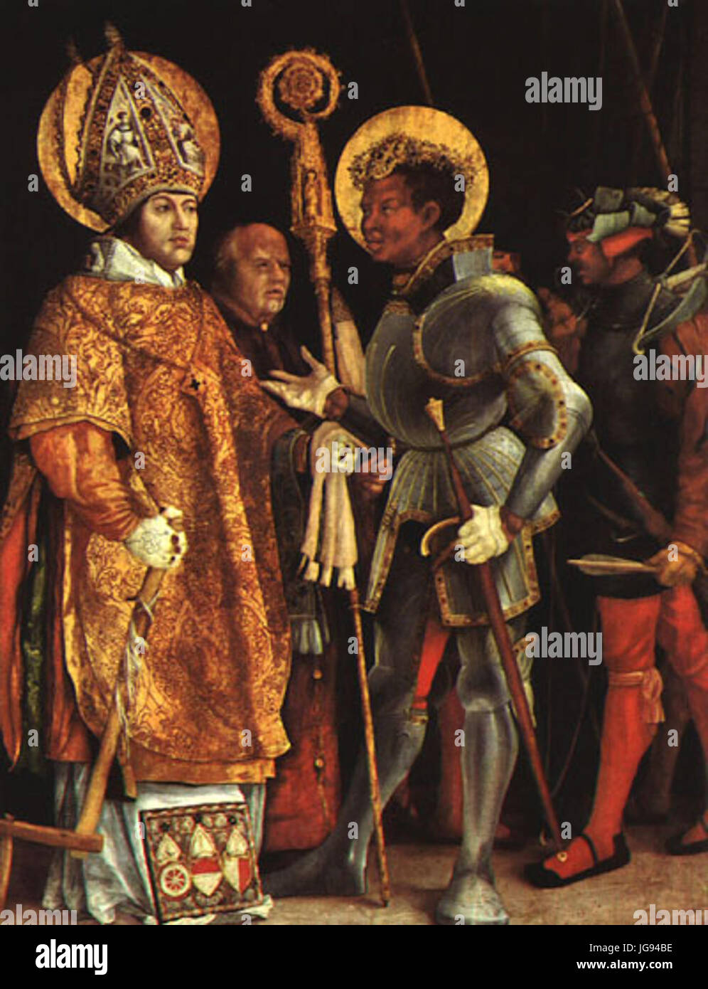 Matthias Grünewald Saint Érasme et Saint Maurice Banque D'Images