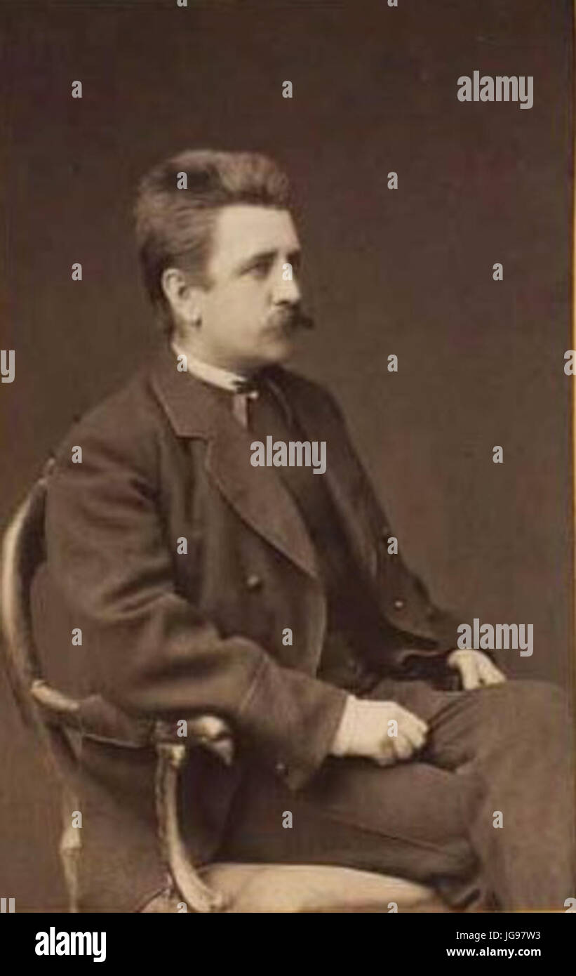 Michael Therkildsen 1871 par Budtz Müller Banque D'Images