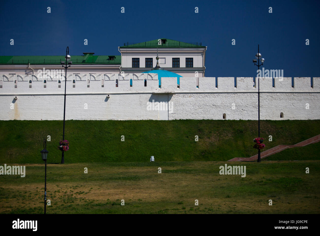 Mur du Kremlin de Kazan Banque D'Images