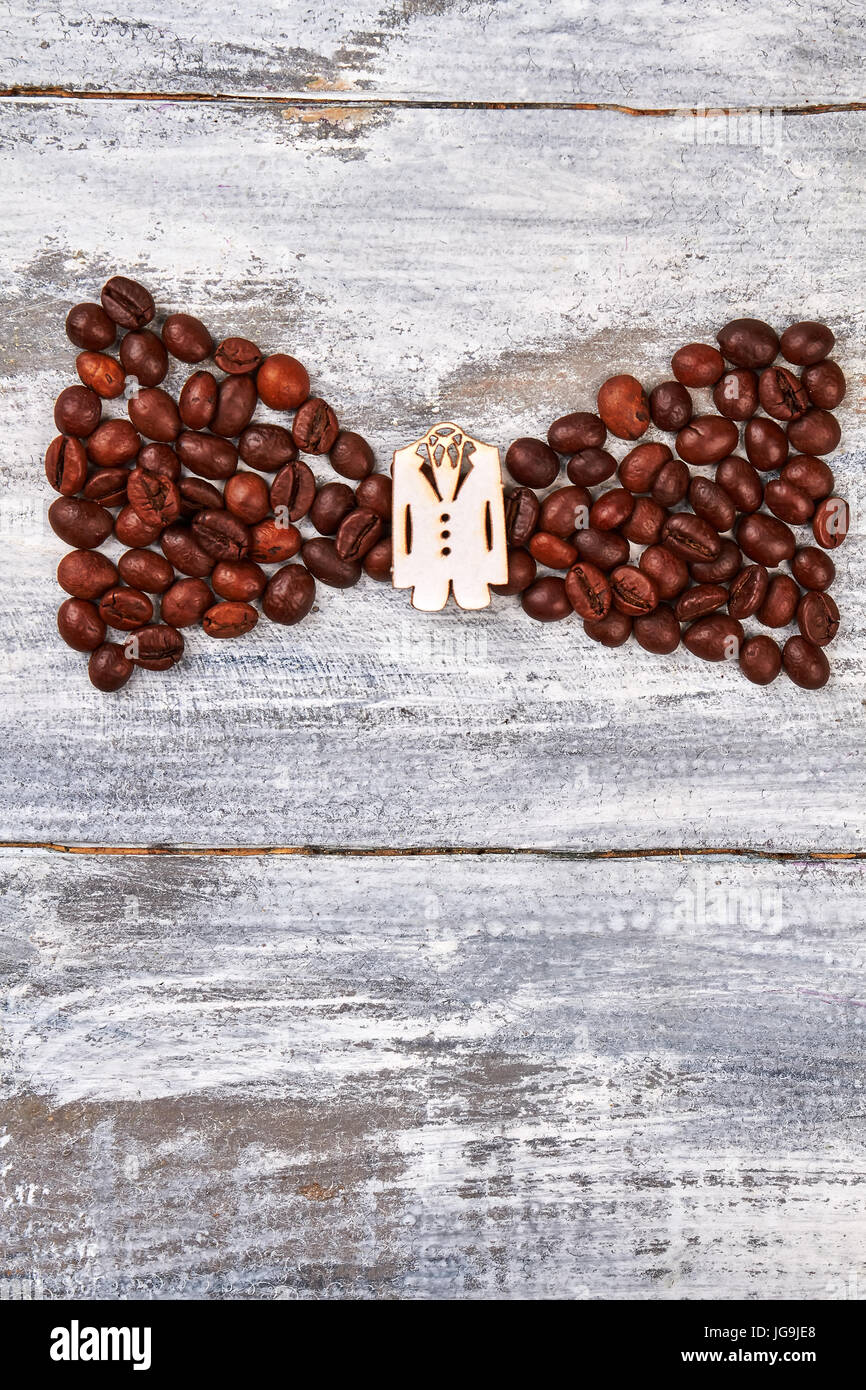Avant, de café, de fond de bois. Banque D'Images