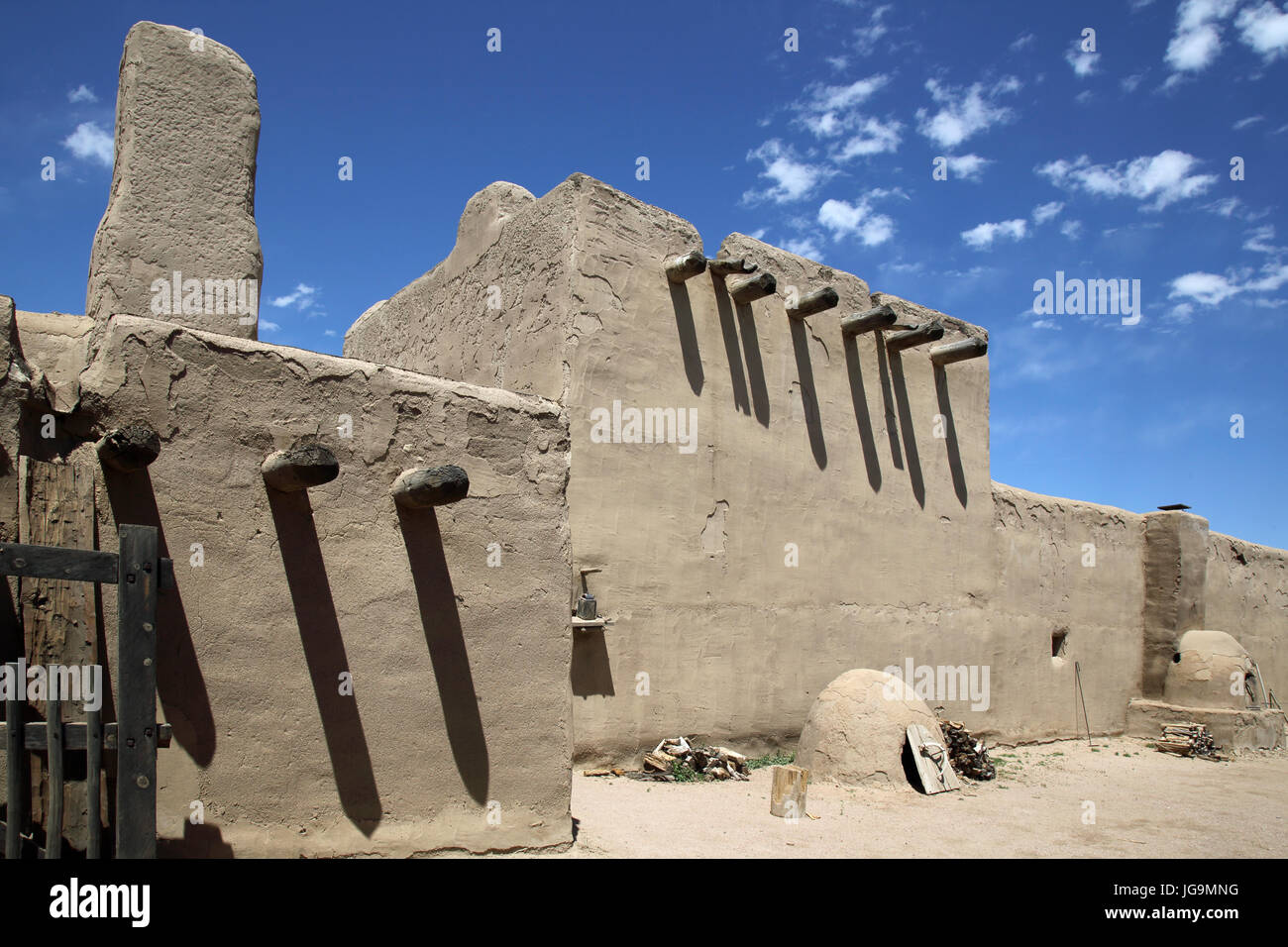 Virages old fort, un grand et fort adobe hiistoric trading post au Colorado Banque D'Images