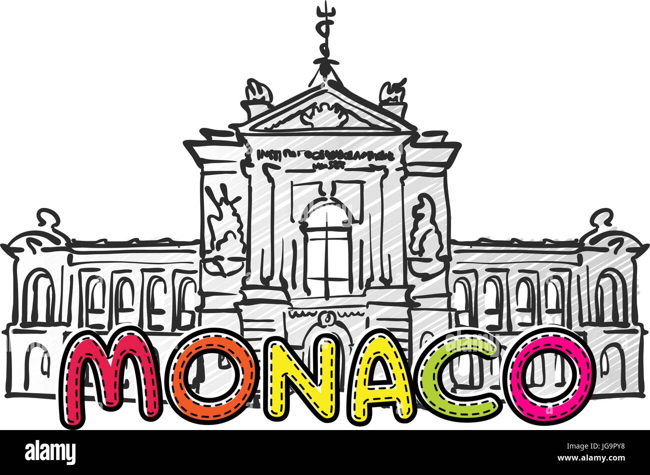 La maison de monaco Banque d'images vectorielles - Alamy