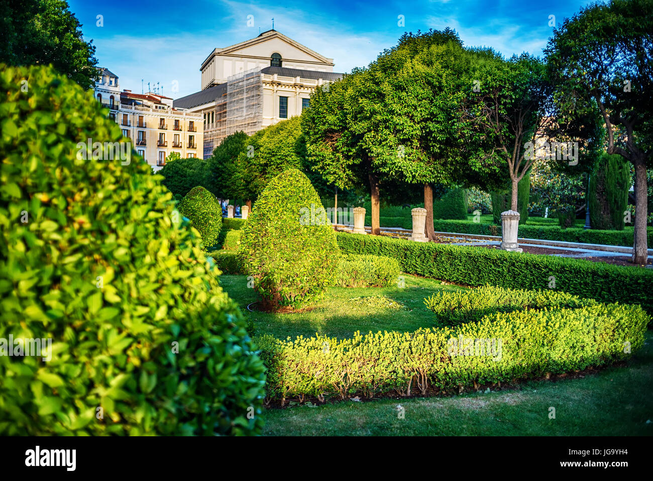 Madrid, Espagne : le Palais Royal, le Palacio Real de Madrid Banque D'Images