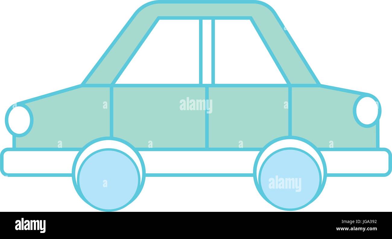 Car design au transport par des pneus et des portes Illustration de Vecteur