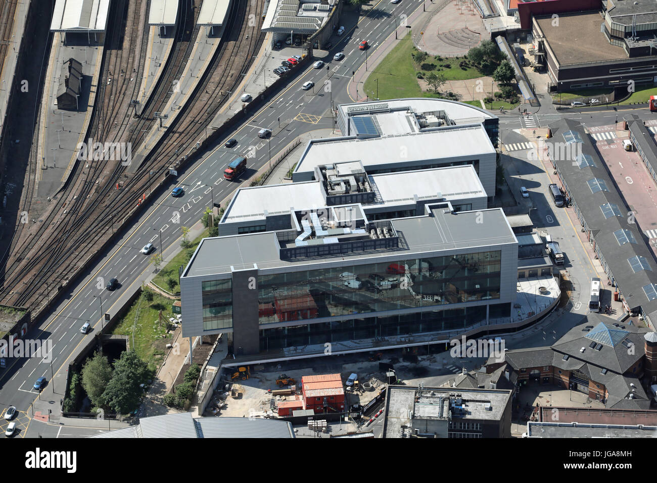 Vue aérienne du Campus Numérique Sheffield UK Banque D'Images