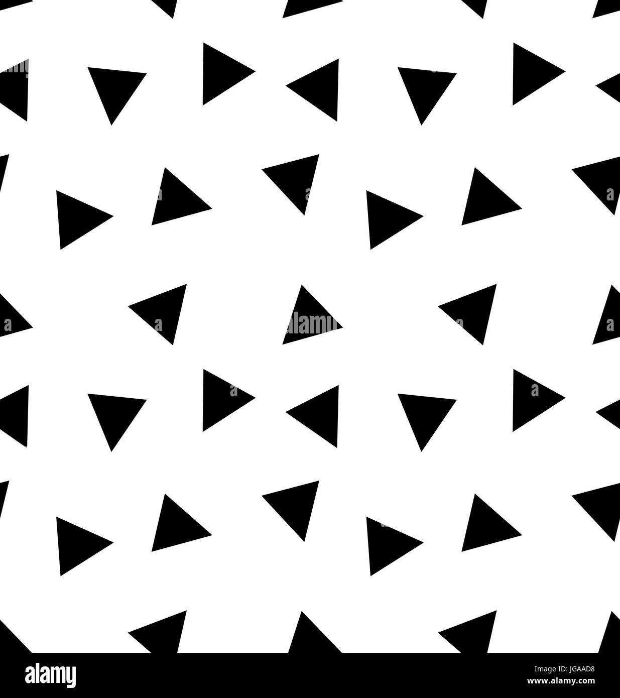 Transparente Motif Simple Triangle Noir Sur Fond Blanc Photo Stock Alamy
