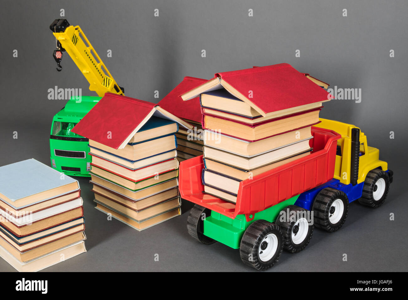 Des capacités de l'éducation à partir de livres comme briques de connaissances Banque D'Images