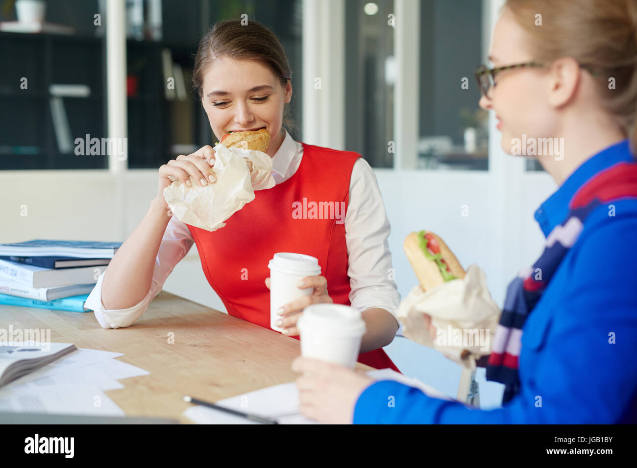 Manger "sandwich" Banque D'Images