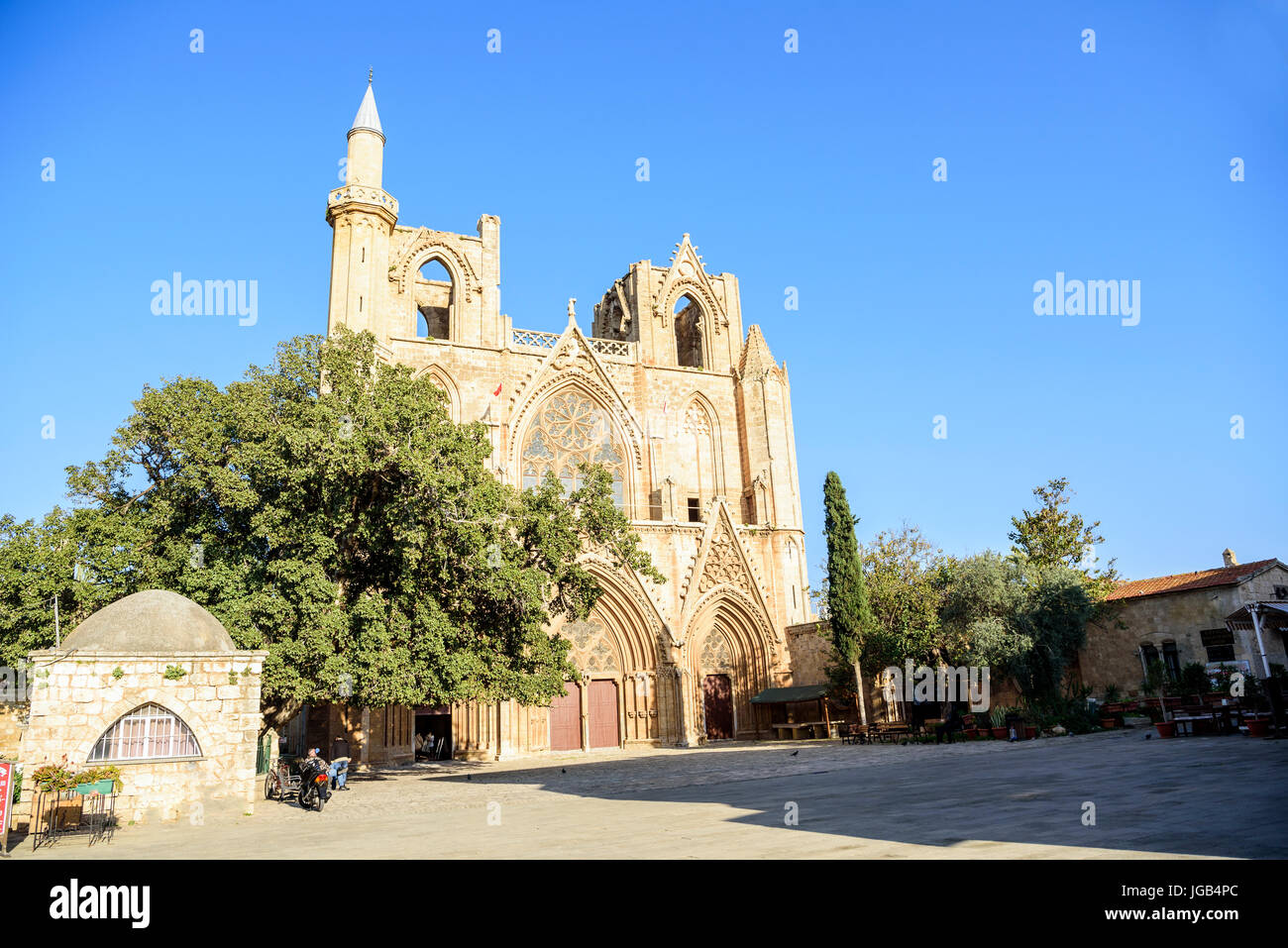 Lala Mustafa Pacha Mosquée de Famagouste, Chypre du Nord Banque D'Images