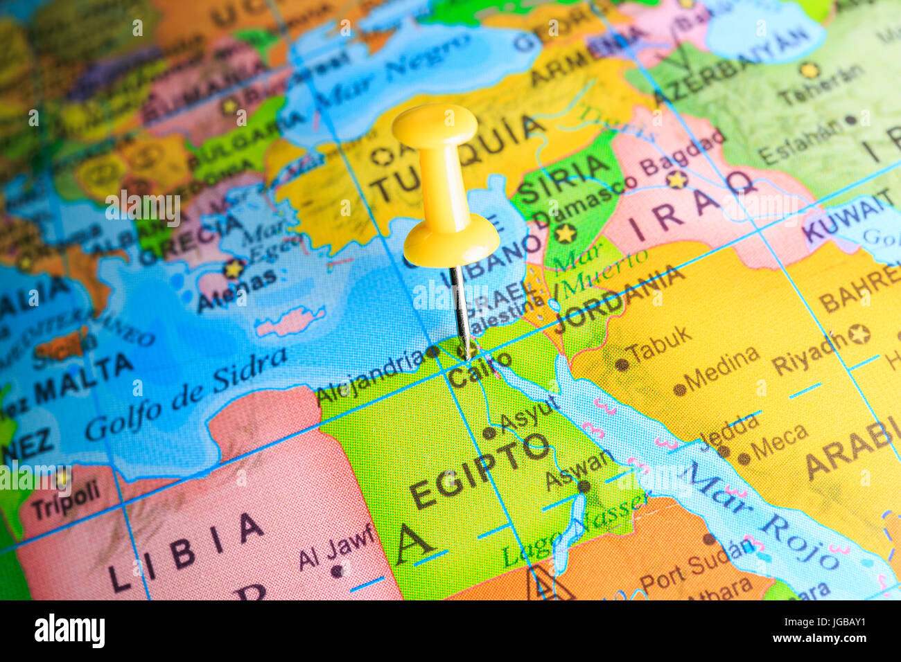 L Egypte Sur Une Carte De L Afrique Photo Stock Alamy