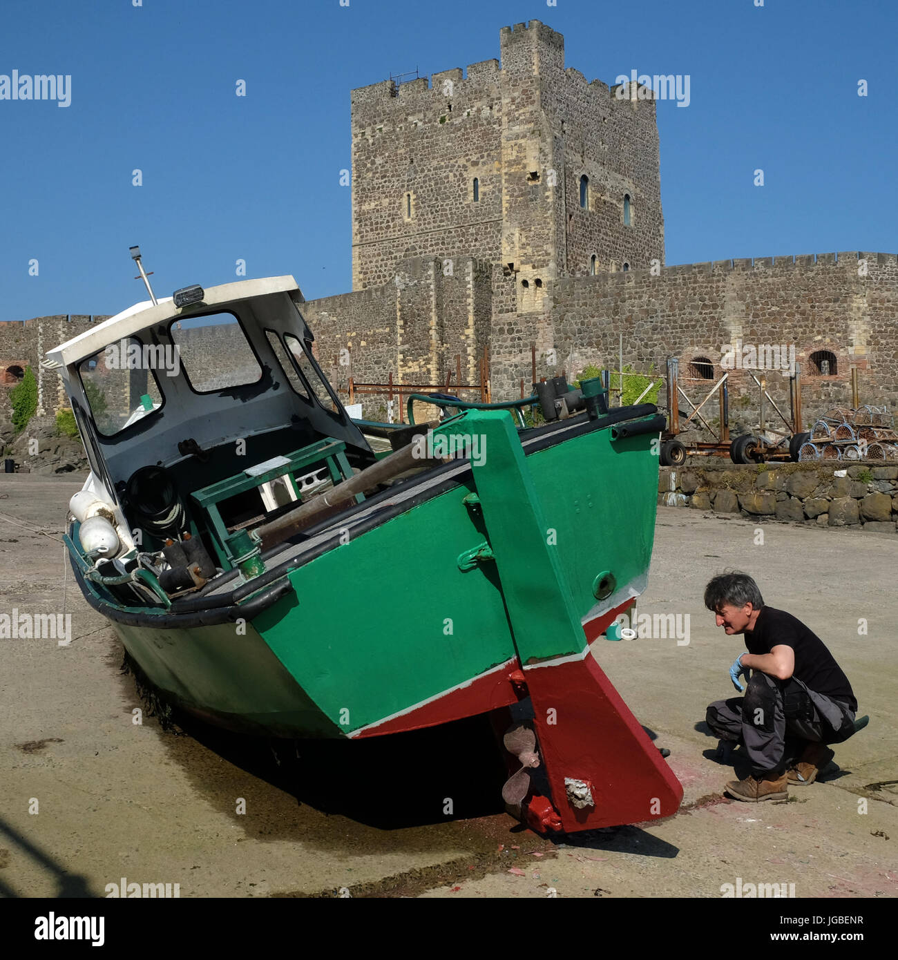 Bateau de pêche 'Maeve' à Carrickfergus Harbour. Banque D'Images