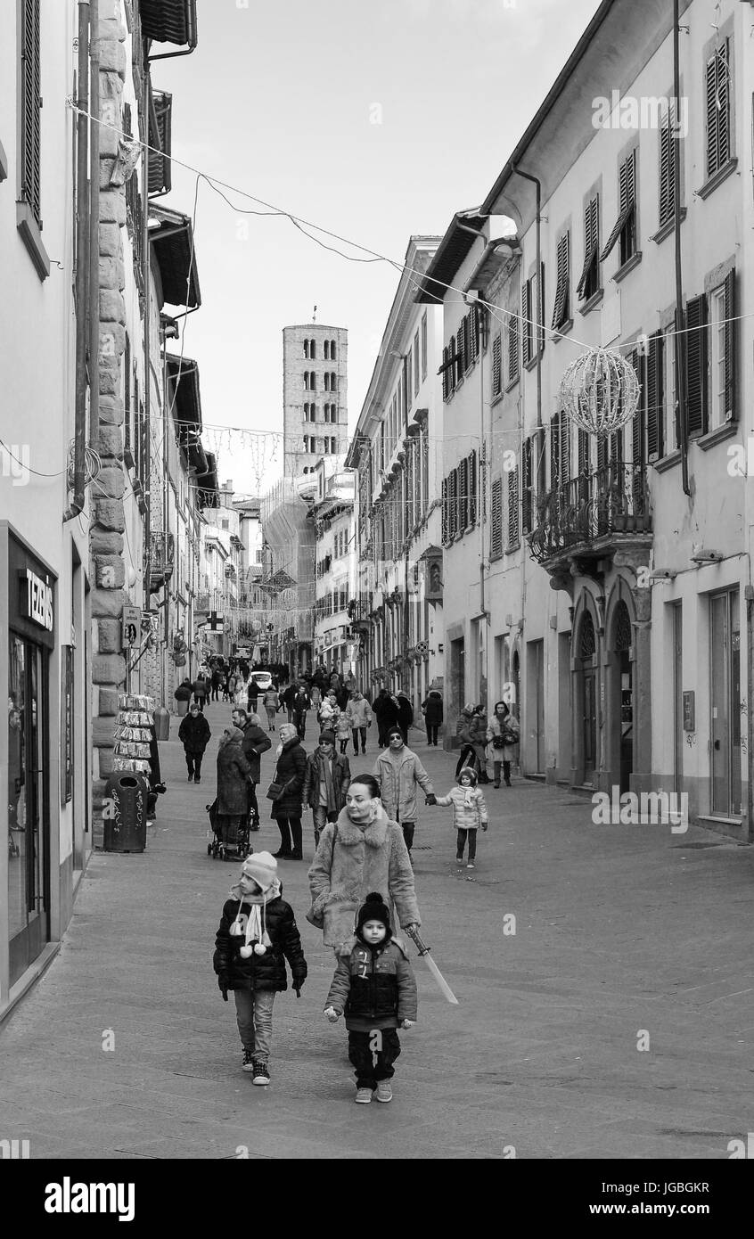 Arezzo, Italie - la merveilleuse ville étrusque et de la renaissance de la région Toscane. Banque D'Images