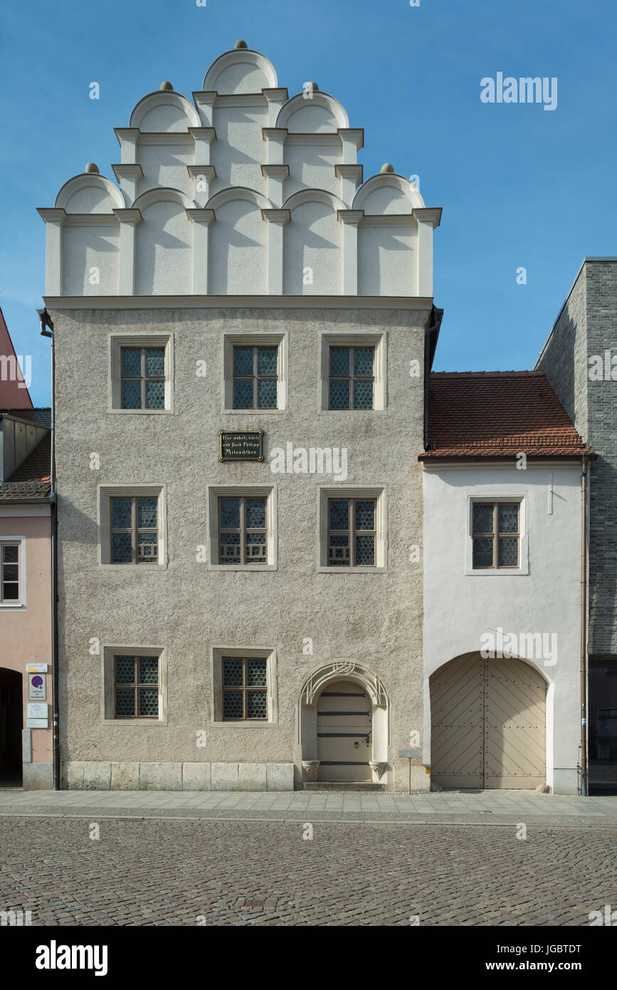 À partir de 1536 Melanchthonhaus, résidence de Philipp Melanchthon, réformatrice et chargé de cours à l'université, 1497-1560 Banque D'Images