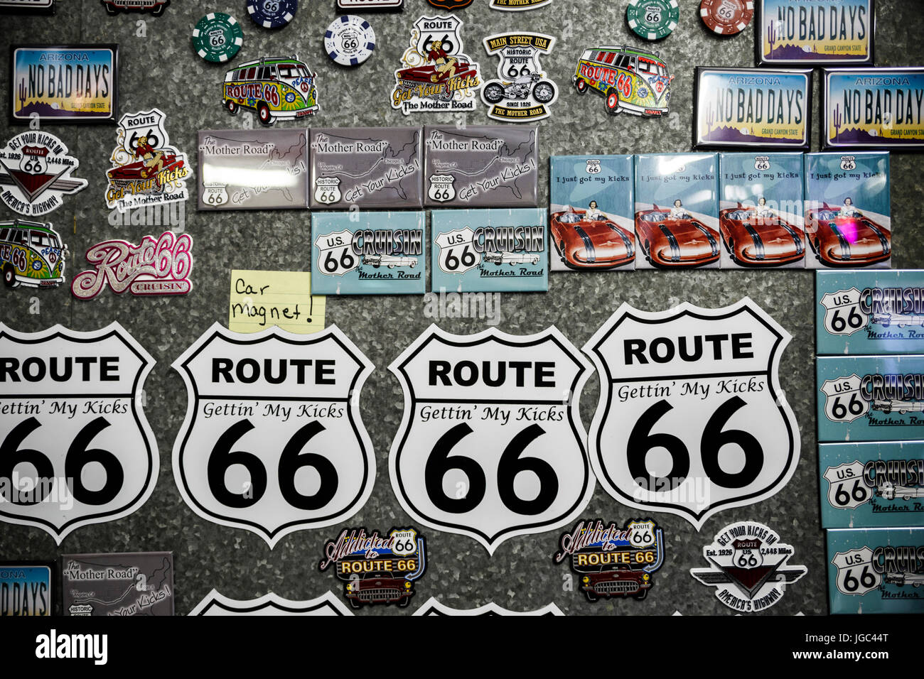 Magasin de souvenirs, Zettlers, Ash Fork, Arizona, l'historique Route 66, USA Banque D'Images