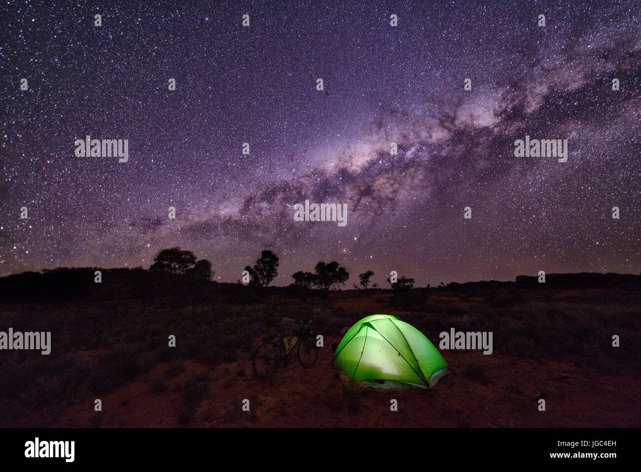 Camping en Australie Banque D'Images