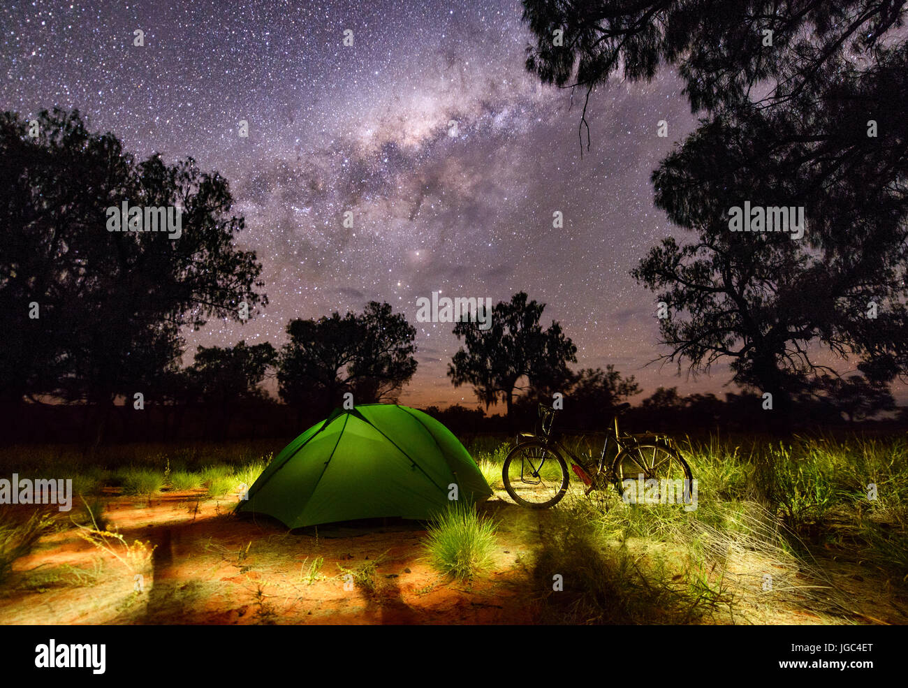 Camping en Australie Banque D'Images