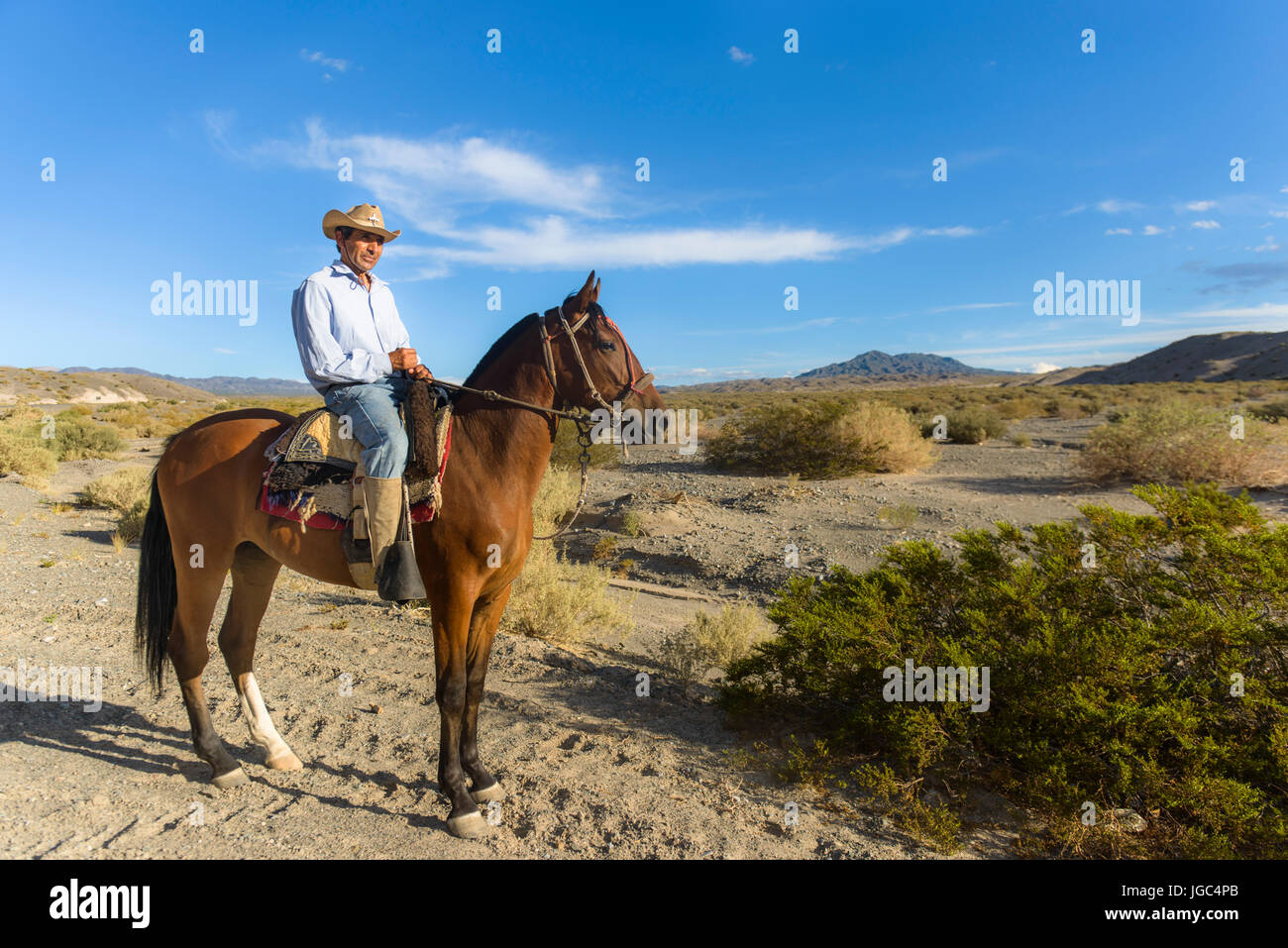 Gaucho argentin, San Juan, Argentine Banque D'Images