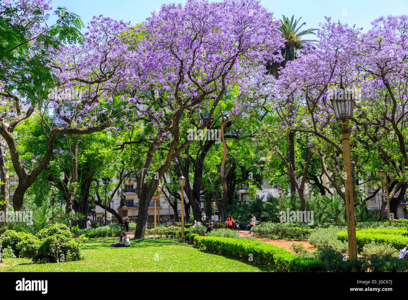 Plaza Rodriguez Pena, Buenos Aires, Argentine, Amérique du Sud Banque D'Images