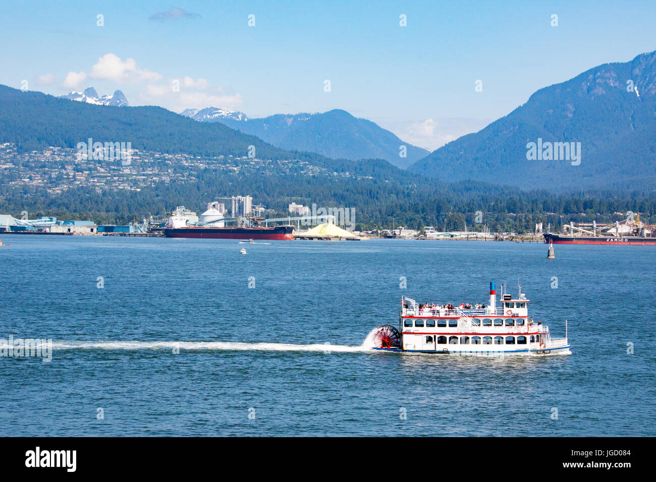 Croisière touristique sur le port de Vancouver, Vancouver, Canada Banque D'Images