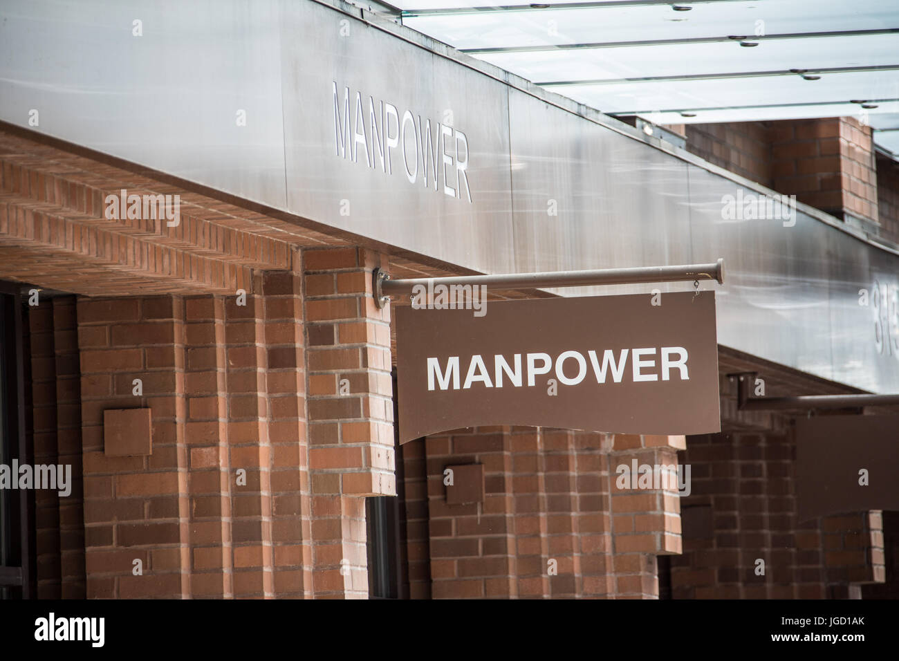 Manpower, Vancouver, Canada Banque D'Images