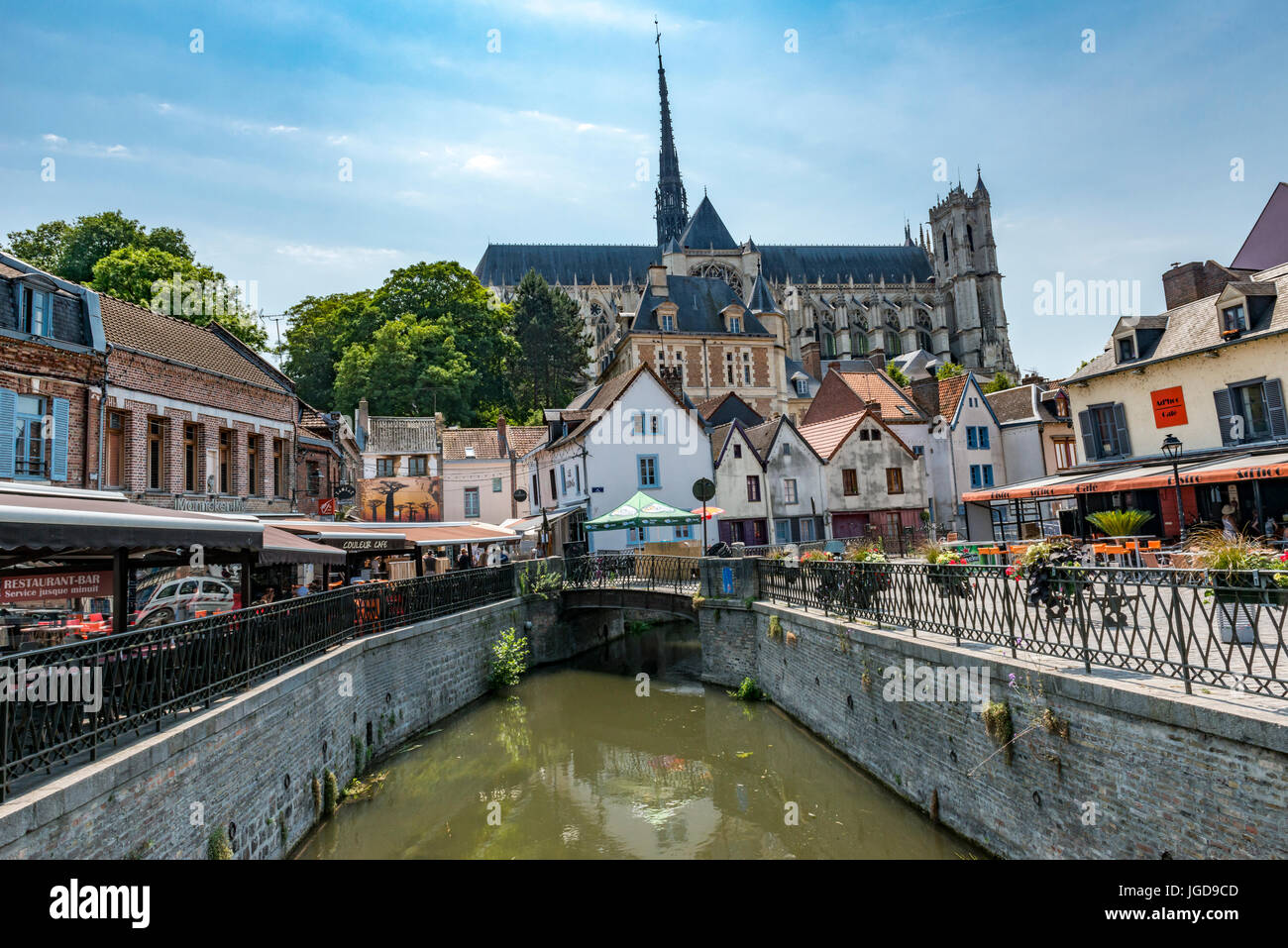 La Cathédrale d'Amiens, Amiens Banque D'Images
