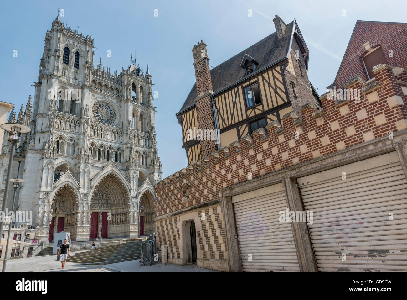 La Cathédrale d'Amiens, Amiens Banque D'Images