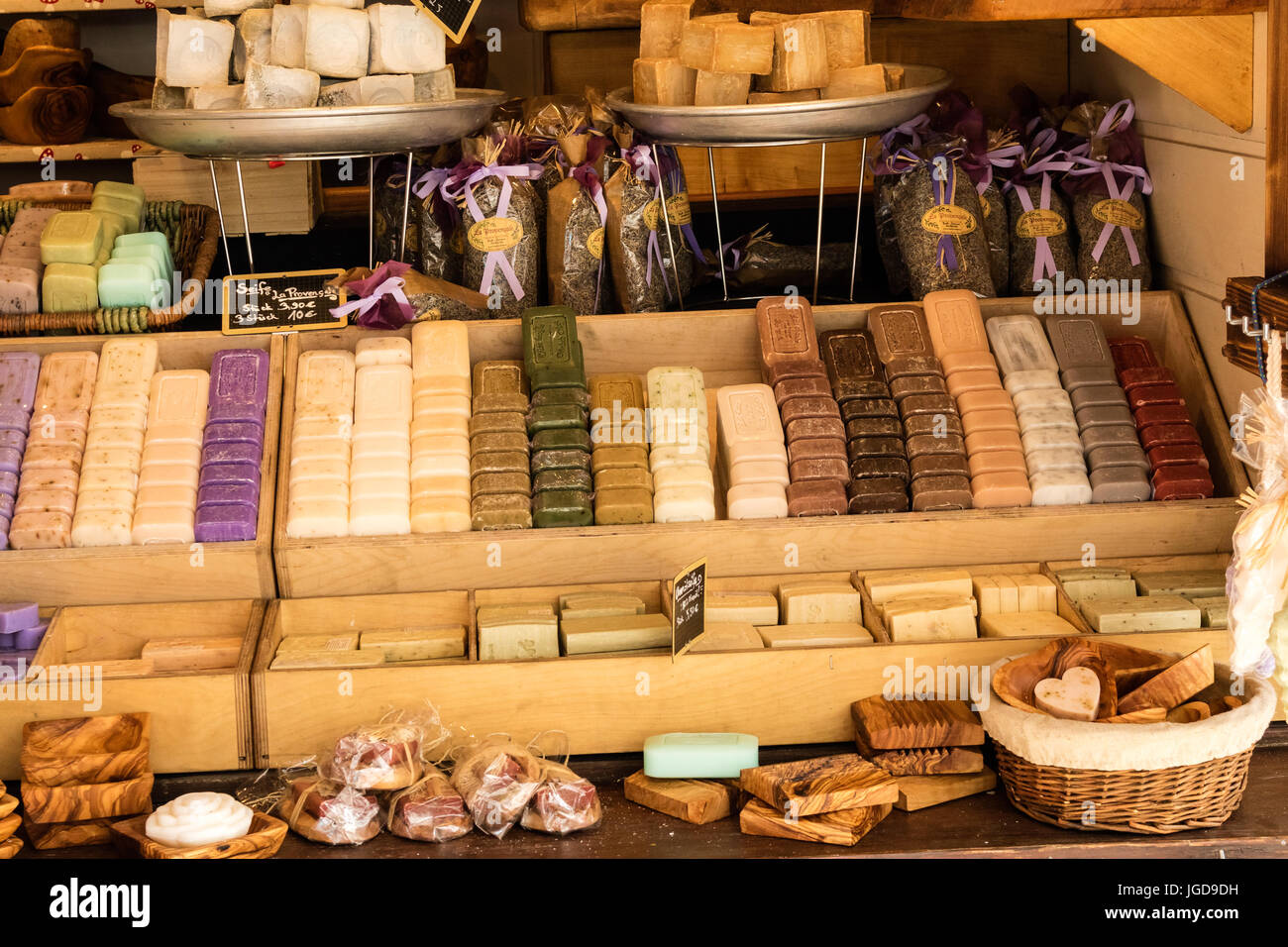 KORNELIMUENSTER, Allemagne, 18 juin 2017 - savon en vente sur l'historique de juste Kornelimuenster. Banque D'Images