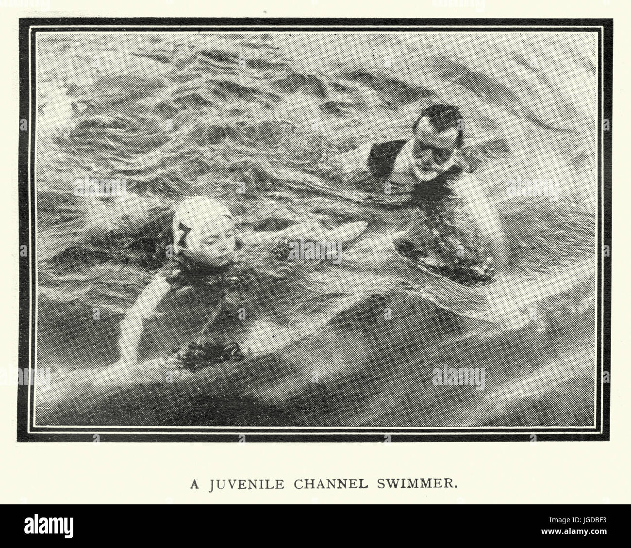 Canal juvénile nageur, c.1913 Banque D'Images