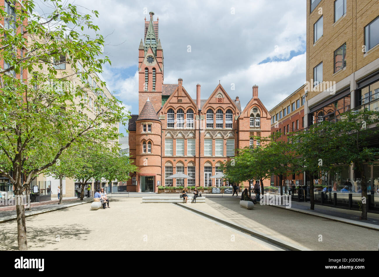 L'Ikon Art Gallery et Yorks Cafe à Oozells, Street, Birmingham Brindley Place Banque D'Images
