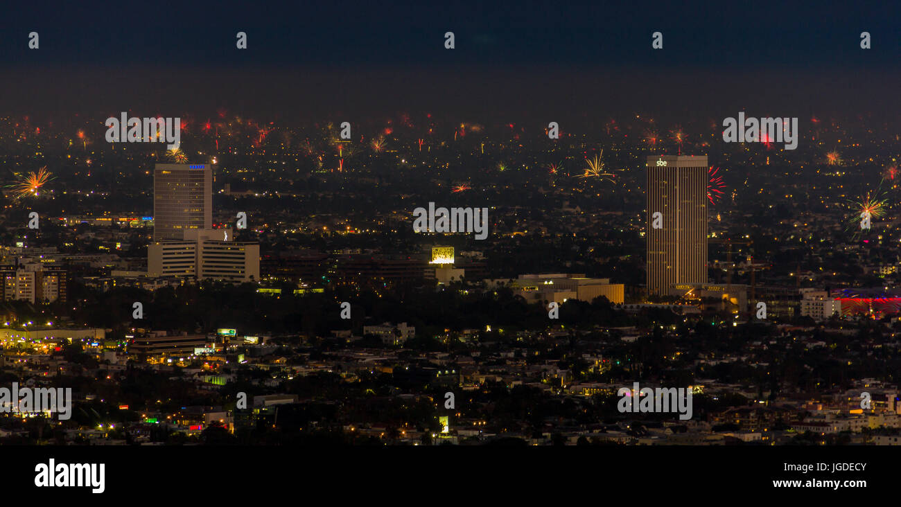 Le 4 juillet 2017 Los Angeles Banque D'Images