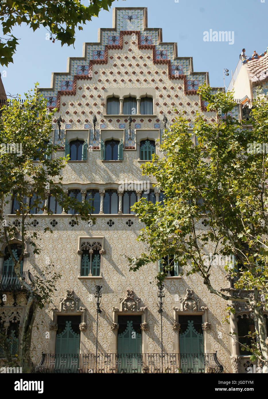 Paysage de la ville de Barcelone, Espagne Banque D'Images