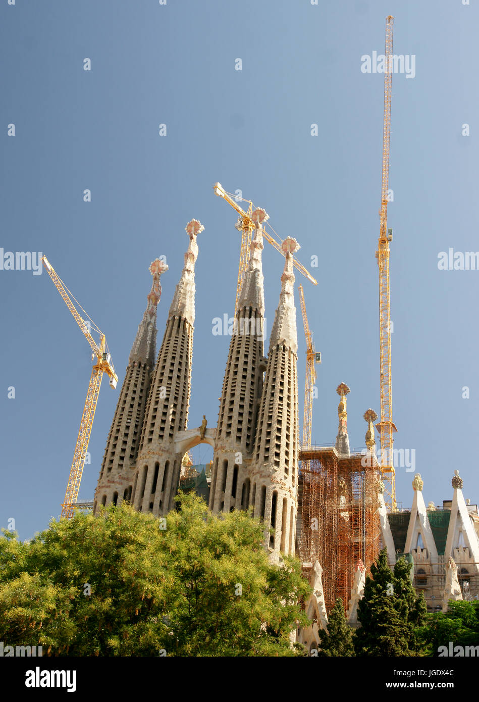 Paysage de la ville de Barcelone, Espagne Banque D'Images