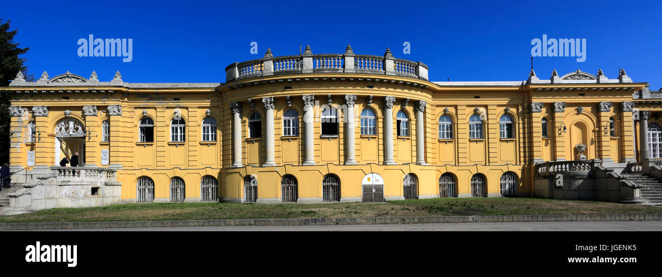 Le bâtiment des bains Szechenyi, ville de Budapest, Hongrie Banque D'Images