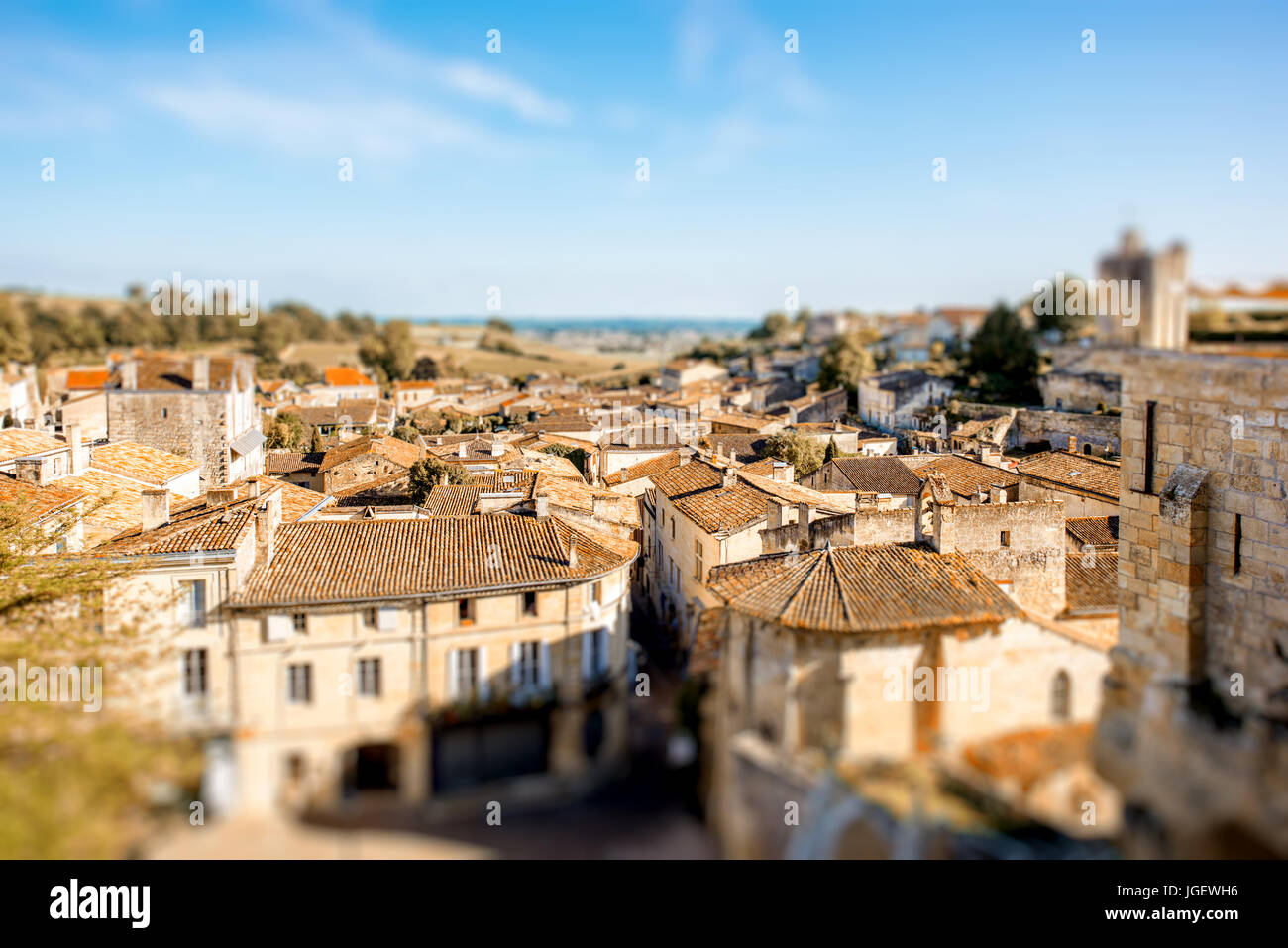 Village Saint Emilion Banque D'Images