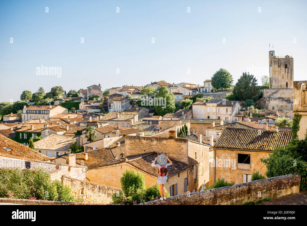 Village Saint Emilion Banque D'Images