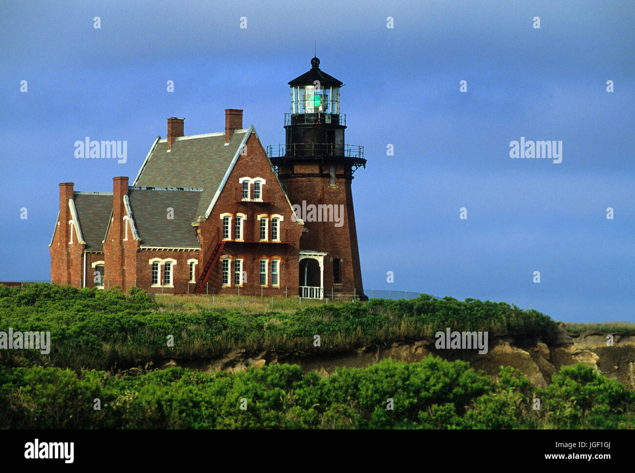 La lumière du sud-est - Block Island, Rhode Island Banque D'Images