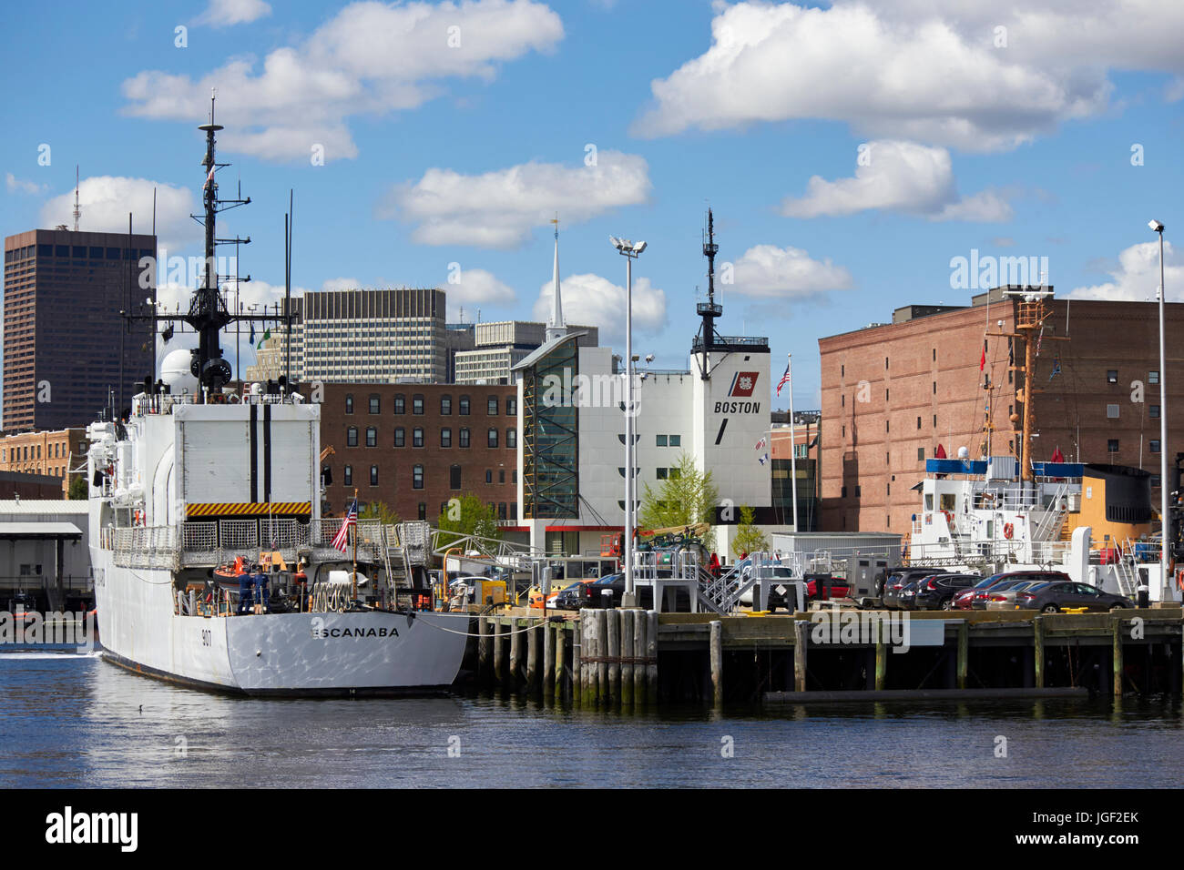 US Coastguard gare Boston USA Banque D'Images