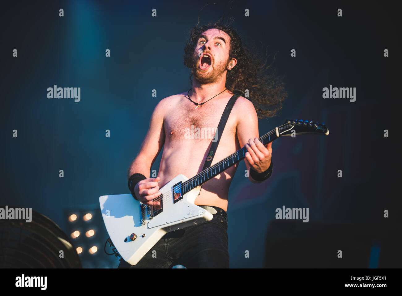 17 juin 2017 : 21-07-2013 en live sur la scène du festival Hellfest 2017 à Clisson Photo : Alessandro Bosio Banque D'Images