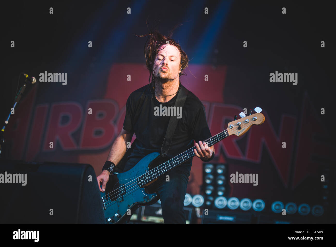17 juin 2017 : 21-07-2013 en live sur la scène du festival Hellfest 2017 à Clisson Photo : Alessandro Bosio Banque D'Images