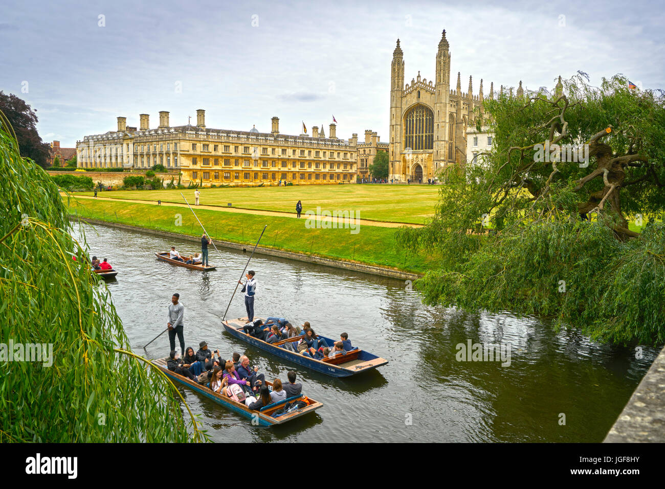 Kings College de Cambridge plates Banque D'Images
