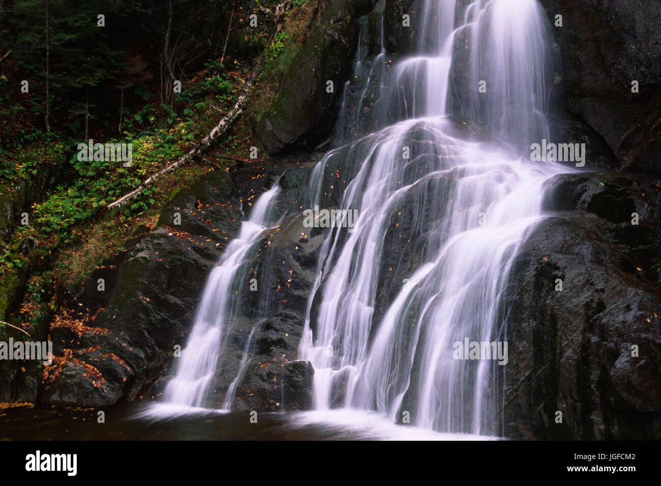 Moss Glen Falls, Green Mountain National Forest, Vermont Banque D'Images