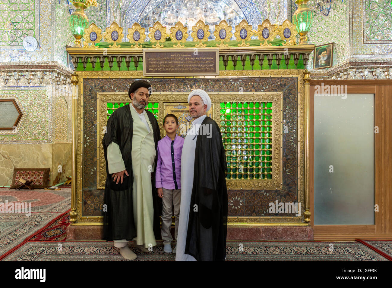 Shah Cheragh est un monument funéraire et la mosquée à Shiraz, Iran. Banque D'Images