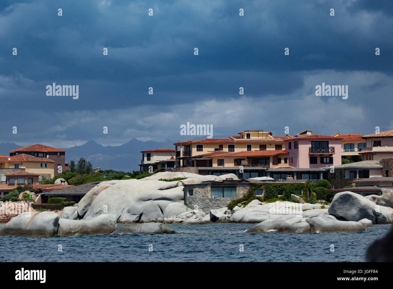 L'île de Cavallo, partie de l'archipel des Lavezzi du détroit de Bonifacio (Corse), Banque D'Images