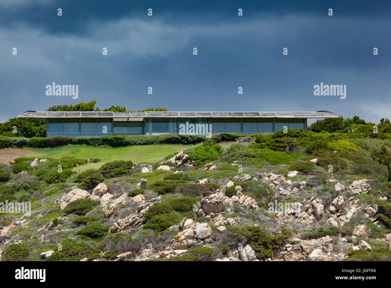 L'île de Cavallo, partie de l'archipel des Lavezzi du détroit de Bonifacio (Corse), Banque D'Images