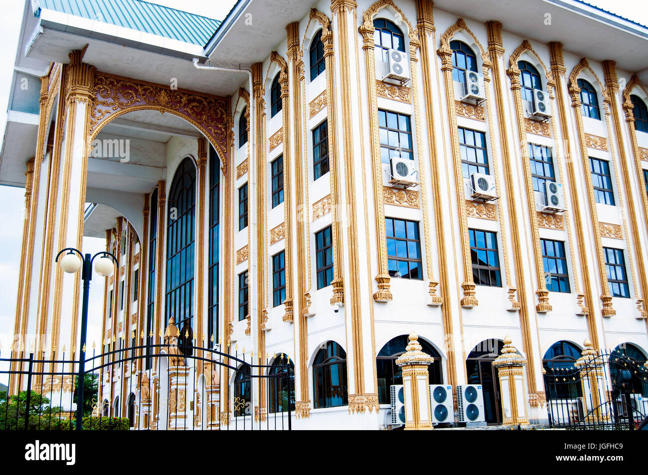 Salle culturelle nationale, Samsenthai Road, Vientiane, Laos Banque D'Images