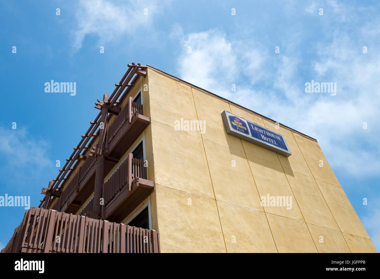 Façade de l'hôtel Best Western Lighthouse Hotel, un hôtel/motel de Pacifica, Californie, le 20 juin 2017. Banque D'Images